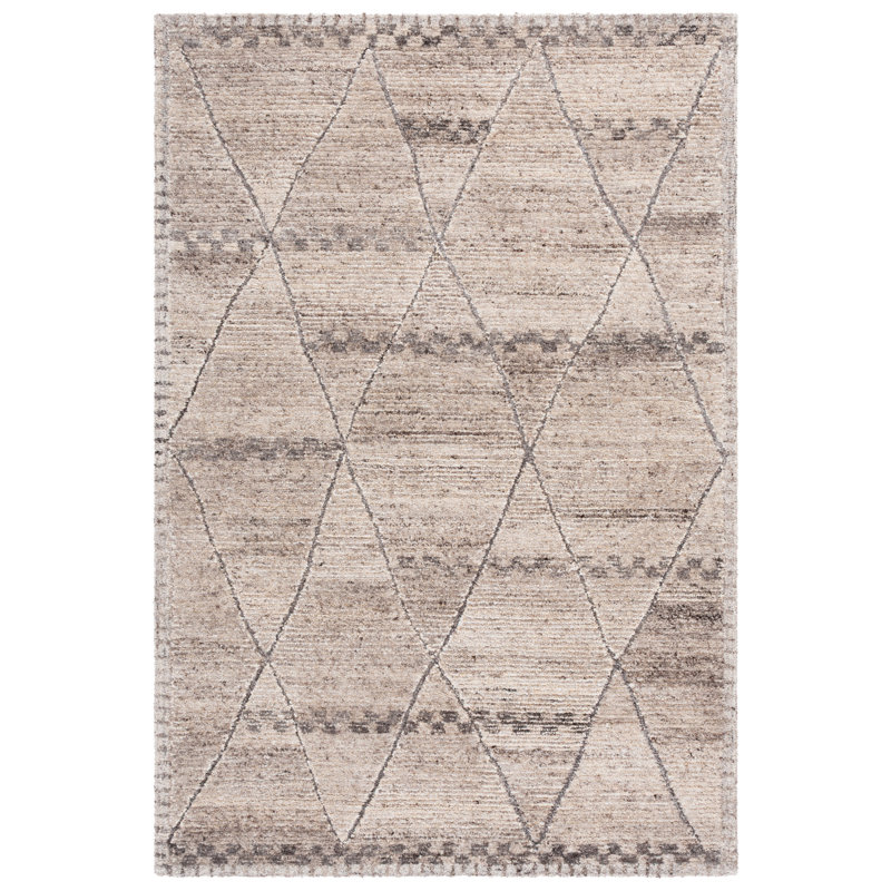 Laine touffetée à la main Casablanca Casablanca Tapis d'intérieur en coton, Rectangle 5' x 8'