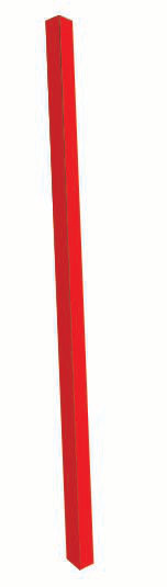 Post for Single Sided Community Board, Red
