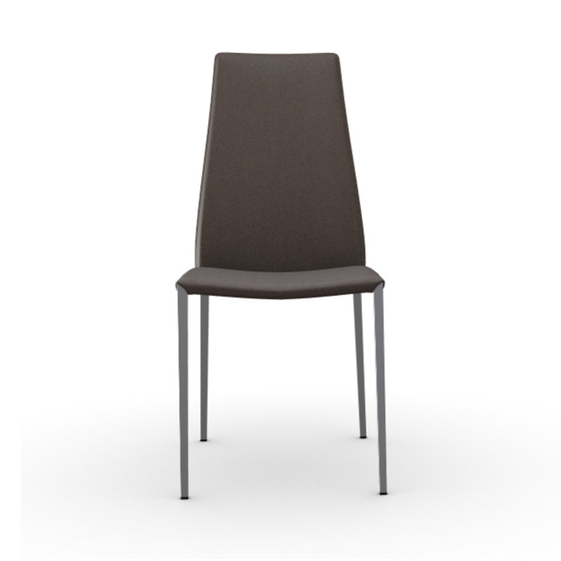 Aida Upholstered Ergonomic Chair with Metal Frame, Taupe Skuba, Matte Taupe