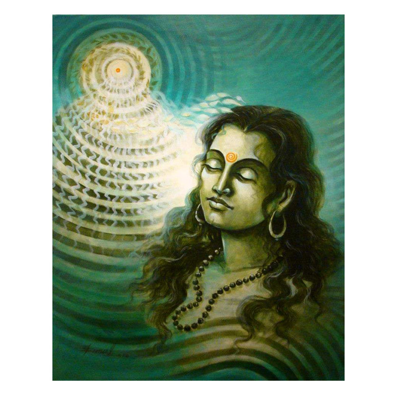 Antah Yatra - Connexion de la Spiritualité | Acrylique sur toile | Par Suneel Kumar Singh
