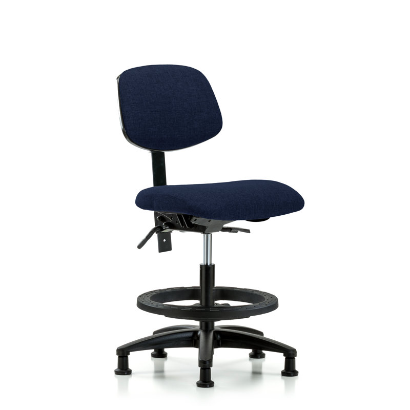 Chaise de dessin Abril, Bleu marine, Non inclus, Patins