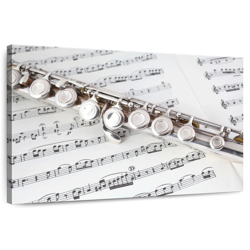 Abarca Metal Flute Music, 8" H x 12" W