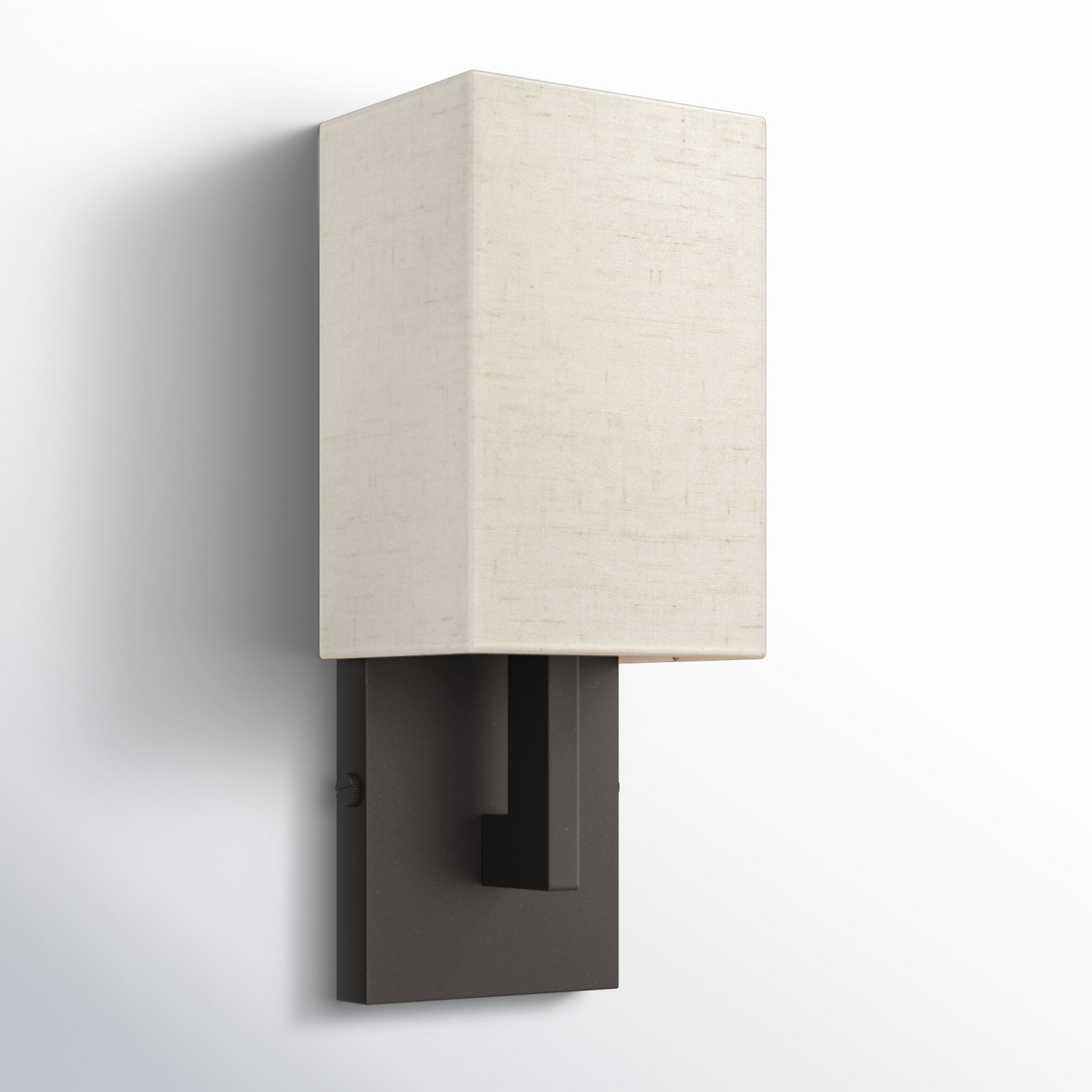 Flaire Single Light Dimmable Flush Mounted Sconce, English Bronze, 13" H x 36" W x 11" D