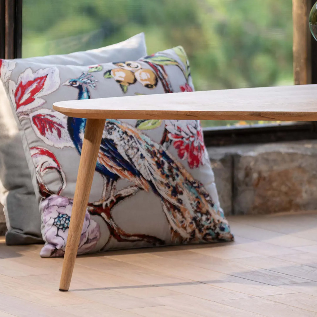 Arius Solid Wood Trestle Coffee Table with Storage