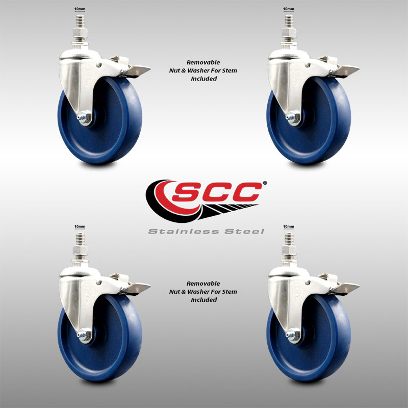 Polyurethane Swivel Caster with Brake