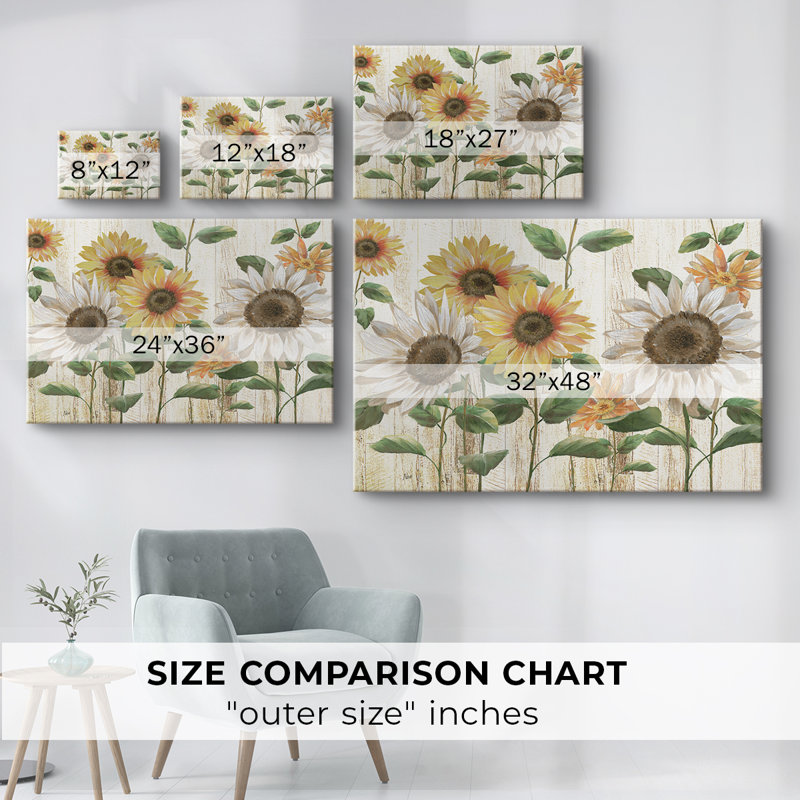 Tournesol surprise - Cavas enveloppés de galerie, 32 x 48