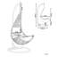 Lizeth Swing Chair with Stand