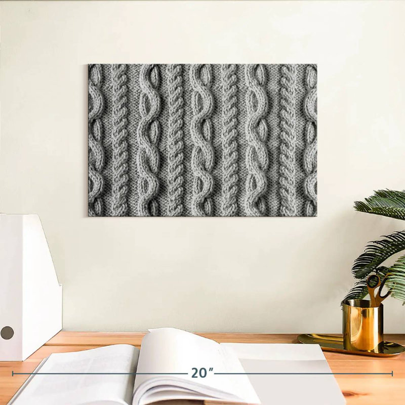 Tricot gris Kerner, H 8 po x l 12 po