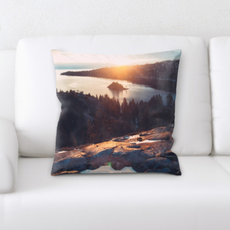 Illuminated Microsuede Reversible Throw Pillow