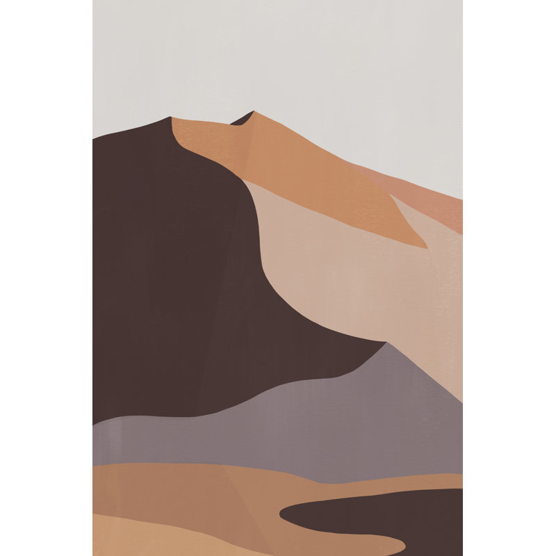 Desert Dunes II - Graphic Art, 122 cm H x 81 cm W, Black Floater Framed
