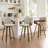 Modern Upholstered Swivel Counter Height Bar Stool-790832282