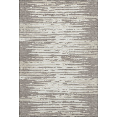 Premium Machine Washable Prisco Taupe Rug