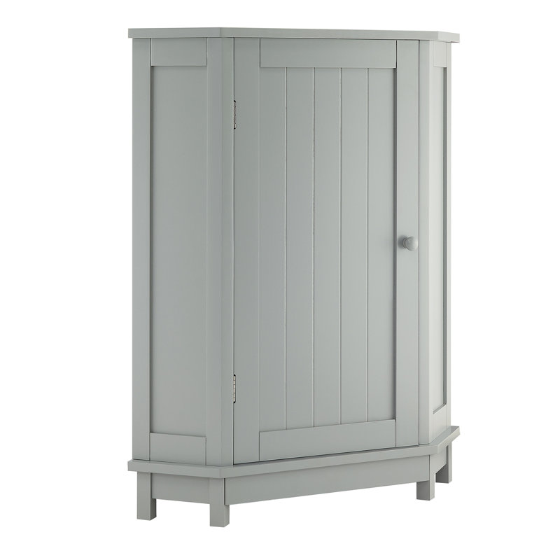 Élégante armoire de salle de bain grise