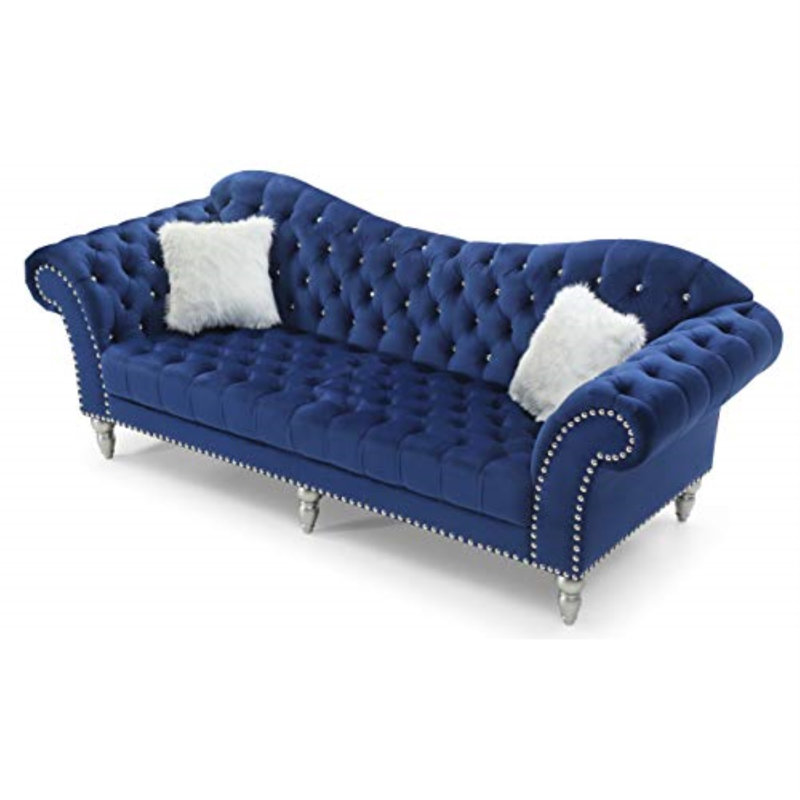 Canapé Elliot Wilshire F742C426385B4AB2894E96D93ECD57BD, Velours bleu