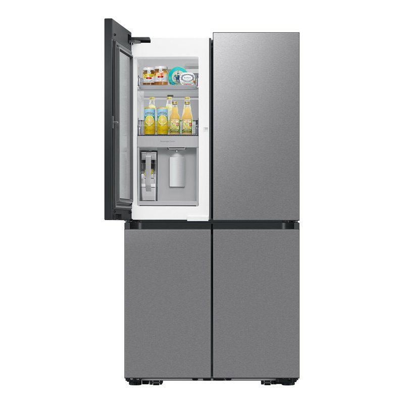 Samsung Bespoke 4-Door Flex Refrigerator 29 cu. ft. in Fingerprint Resistant Stainless Steel with Beverage Center