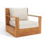 Chaise de patio en teck Azul-185745360