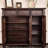 Dark-walnut Solid Wood Shoe Storage Bench