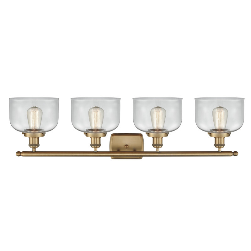 4 - Light Dimmable LED Bath Bar, Brushed Brass