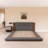 Gray Wood Frame Platform Bed-1617564682