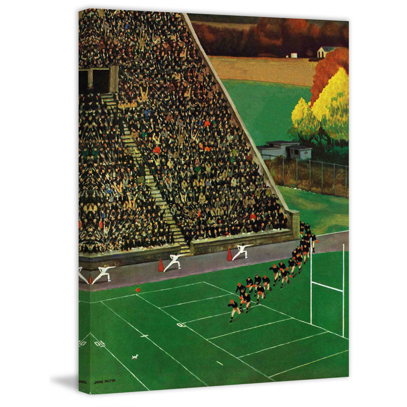 Multi-Color Sports Canvas Print by John Falter, 26" x 33"
