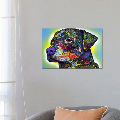 The Rottweiler by Dean Russo - Print on Canvas