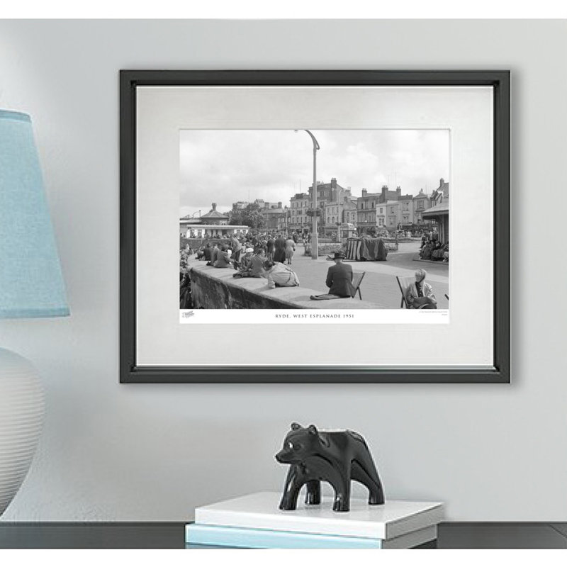 Ryde, West Esplanade 1951 - Single Picture Frame Print, 45cm H x 60cm W x 2.3cm D