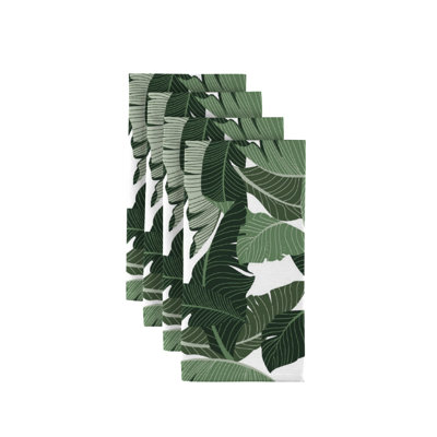 Polyester Floral Square Napkin