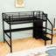 Full Loft Bed With Desk, Wardrobe And LED Light