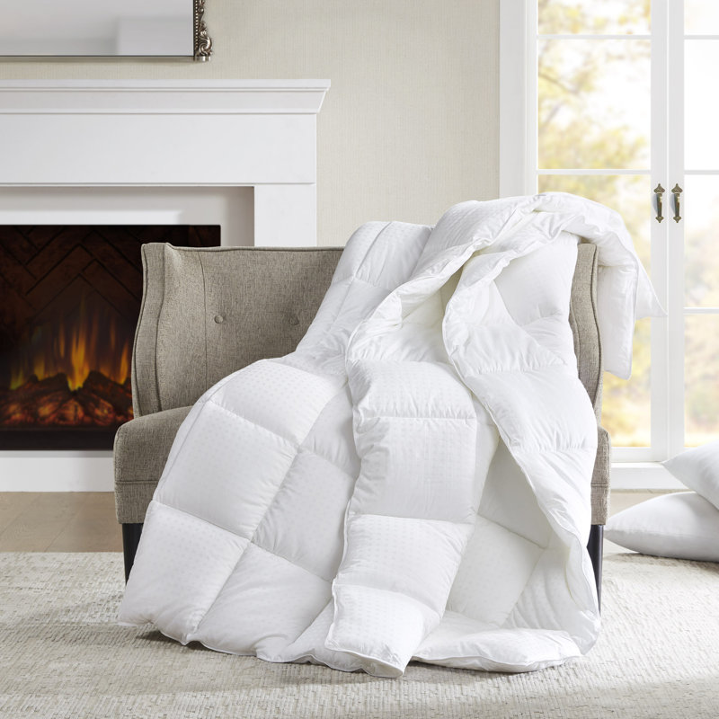 Édredon en duvet de coton Dobby, Très grand lit