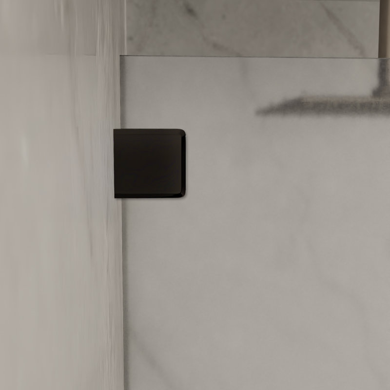 Pince biseautée à panneau fixe avec petit pied Brixwell BFPC0370RB pour finition vitrée bronze huilé de 3/8 po à 1/2 po