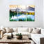 «Mountain and Lake Sunrise», reproduction d'art sur toile-2089899230