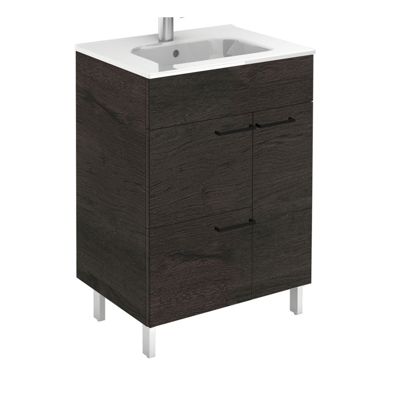 Elegance 23.6'' W Single Vanity, Wenge
