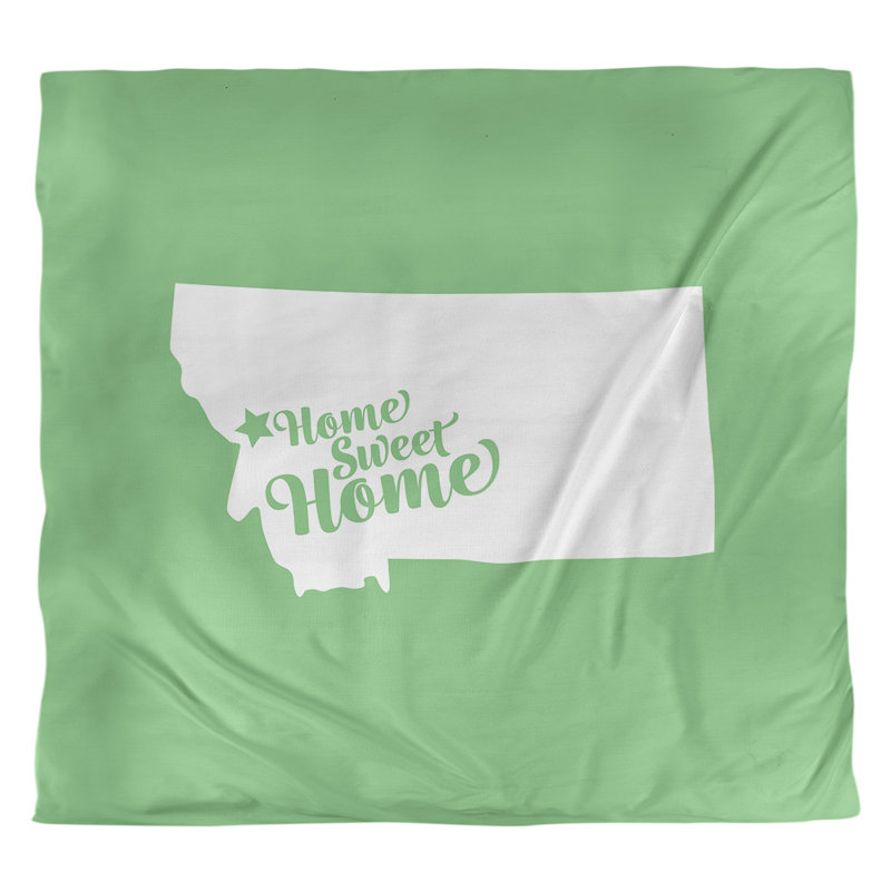 Housse de couette missoula doux, Polyester brossé, Housse de couette pour grand lit, Vert