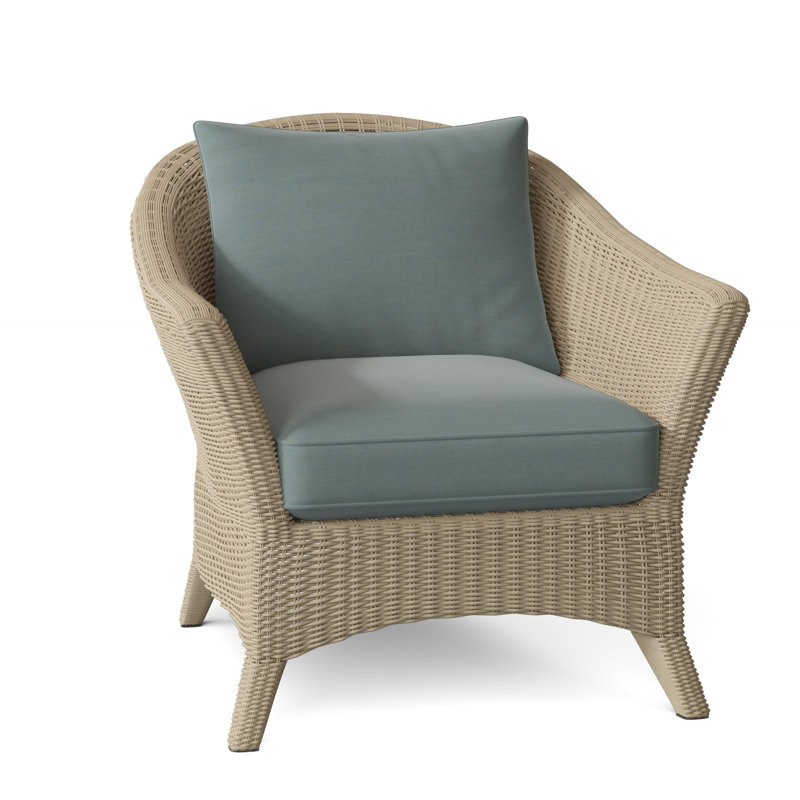 Cape Cod Outdoor Lounge Chair, Canvas Rain, Cape Cod White