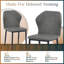 Chaise de salle à manger rembourrée avec structure en fer Steves-1946743008-1988682858
