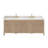 Lala 84" Double Bathroom Vanity with Grain White Engineered Stone Countertop without Mirror-1948037098