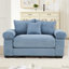 Très grand fauteuil 54,5 po en velours côtelé Cloud Cloud avec coussins décoratifs, facile à assembler-116743864