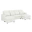 Canapé-lit modulaire surdimensionné en U surdimensionné, canapé-lit convertible confortable avec méridienne de rangement double et deux ports USB-1560220373