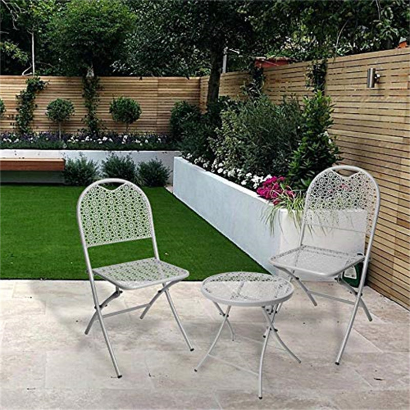 Stanislas 2 - Person Patio Dining Set Round Table