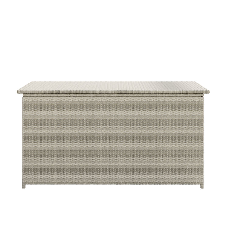 Etta Avenue Kolten 127 Gallon Wicker Deck Box Color: Dark Gray 534DA14827BA4A78954EC6845D19BDAF