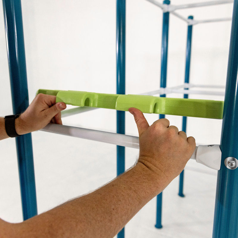 ActivPlay Modular Jungle Gym with Slide, Swing, and Monkey Bars