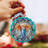 4'' Glass Hanging Figurine Ornament