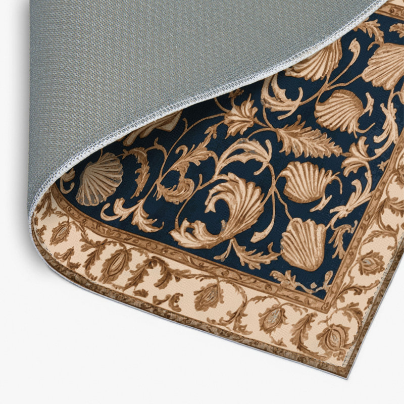 French Brown Indoor and Outdoor Area Rug, Rectangle 4' x 6'