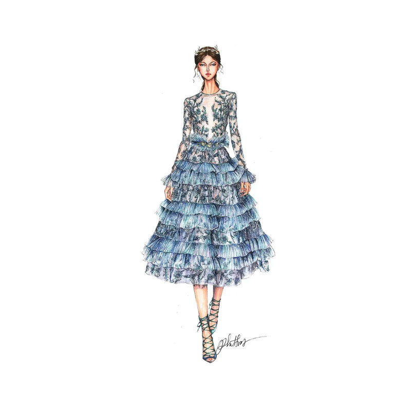 Zuhair Murad Haute Couture, H 40 po x l 26 po x P 1,5 po