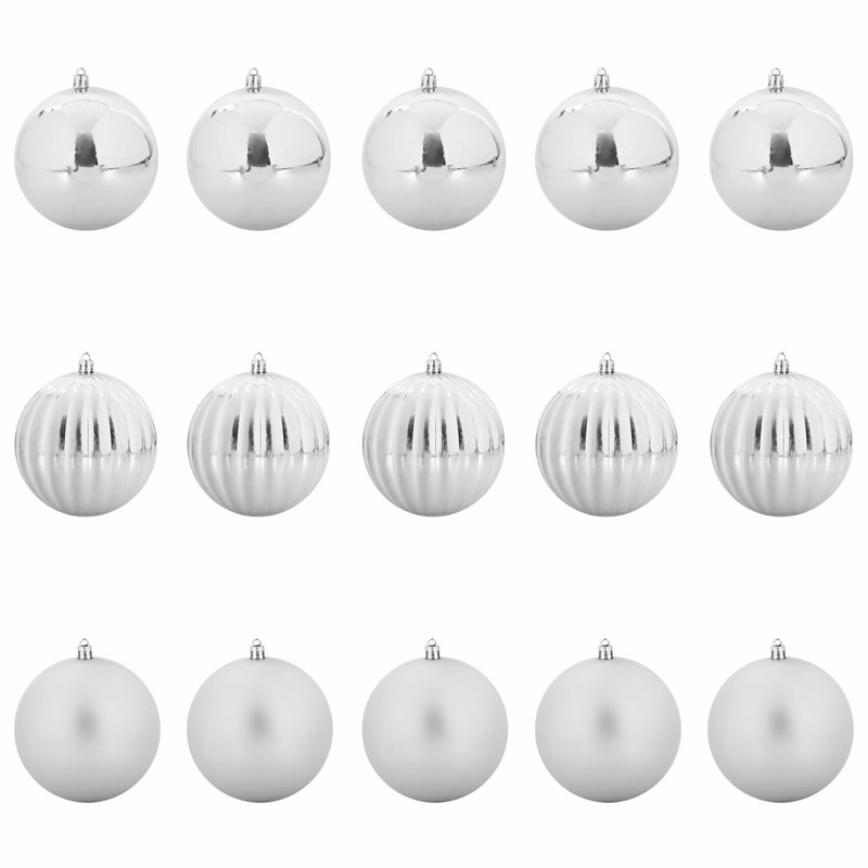 vidaXL Christmas Bauble XL, Silver