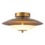 Prescott 16-in Antique White Dimmable LED Flush Mount with Opal Matte Glass-1652256214