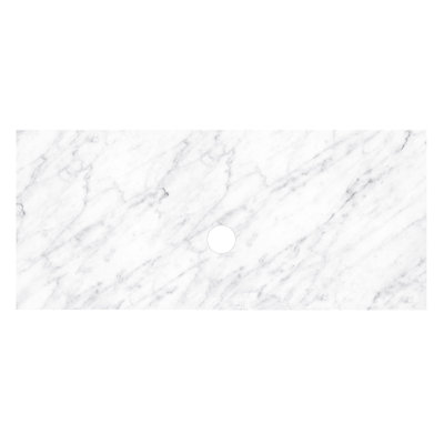 49" Single Bathroom Vanity Top in Carrara