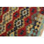 Tapis beige / rouge / bleu en laine tissé à la main de style oriental rectangulaire 3 pi 3 po x 4 pi 11 po Cedorah