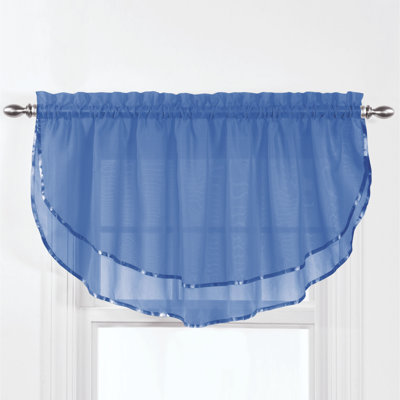 Cantonnière transparente 60 po Penobscot Elegance