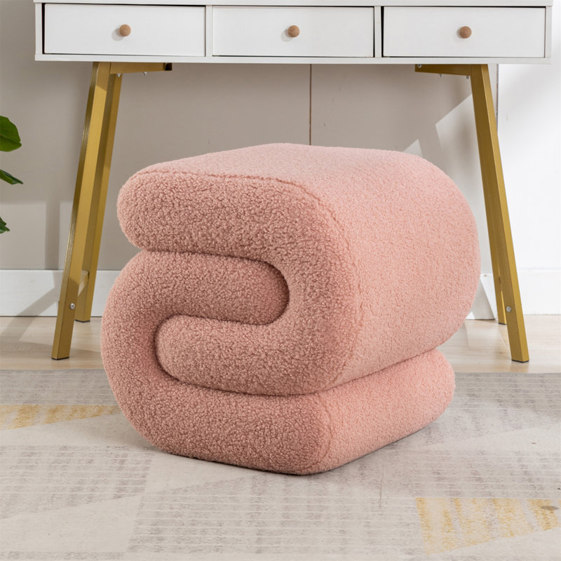 Repose-pieds avec repose-pieds (seulement avec repose-pieds), Ourson rose